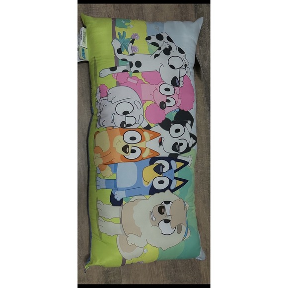 Snuggle Up With The Bluey Characters Kids Large Body Pillow 30x16" - Picture 8 of 8